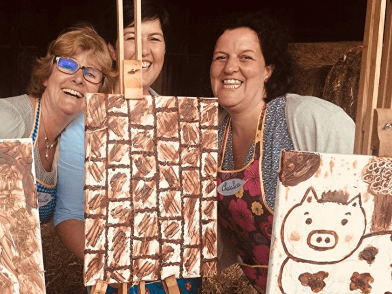 Schilderen met chocolade workshop 