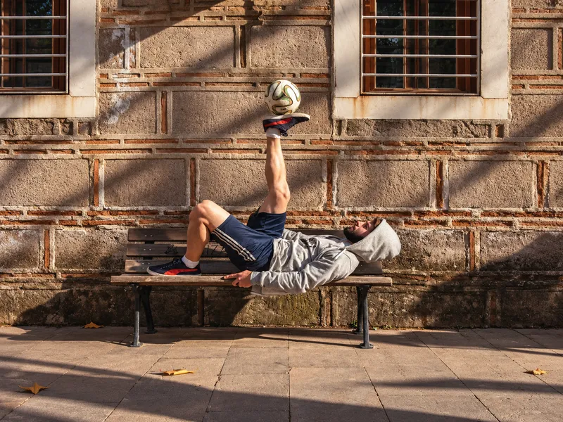 Freestyle voetbal en panna